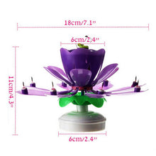 Load image into Gallery viewer, Musical Flower Birthday Candle (Purple)
