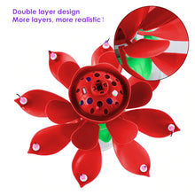 Load image into Gallery viewer, Musical Flower Birthday Candle (Red)
