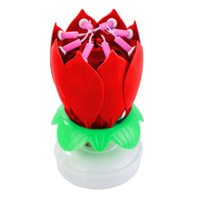 Load image into Gallery viewer, Musical Flower Birthday Candle (Red)
