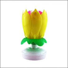 Load image into Gallery viewer, Musical Flower Birthday Candle (Yellow)
