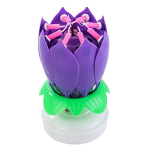 Load image into Gallery viewer, Musical Flower Birthday Candle (Purple)
