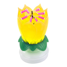 Load image into Gallery viewer, Musical Flower Birthday Candle (Yellow)
